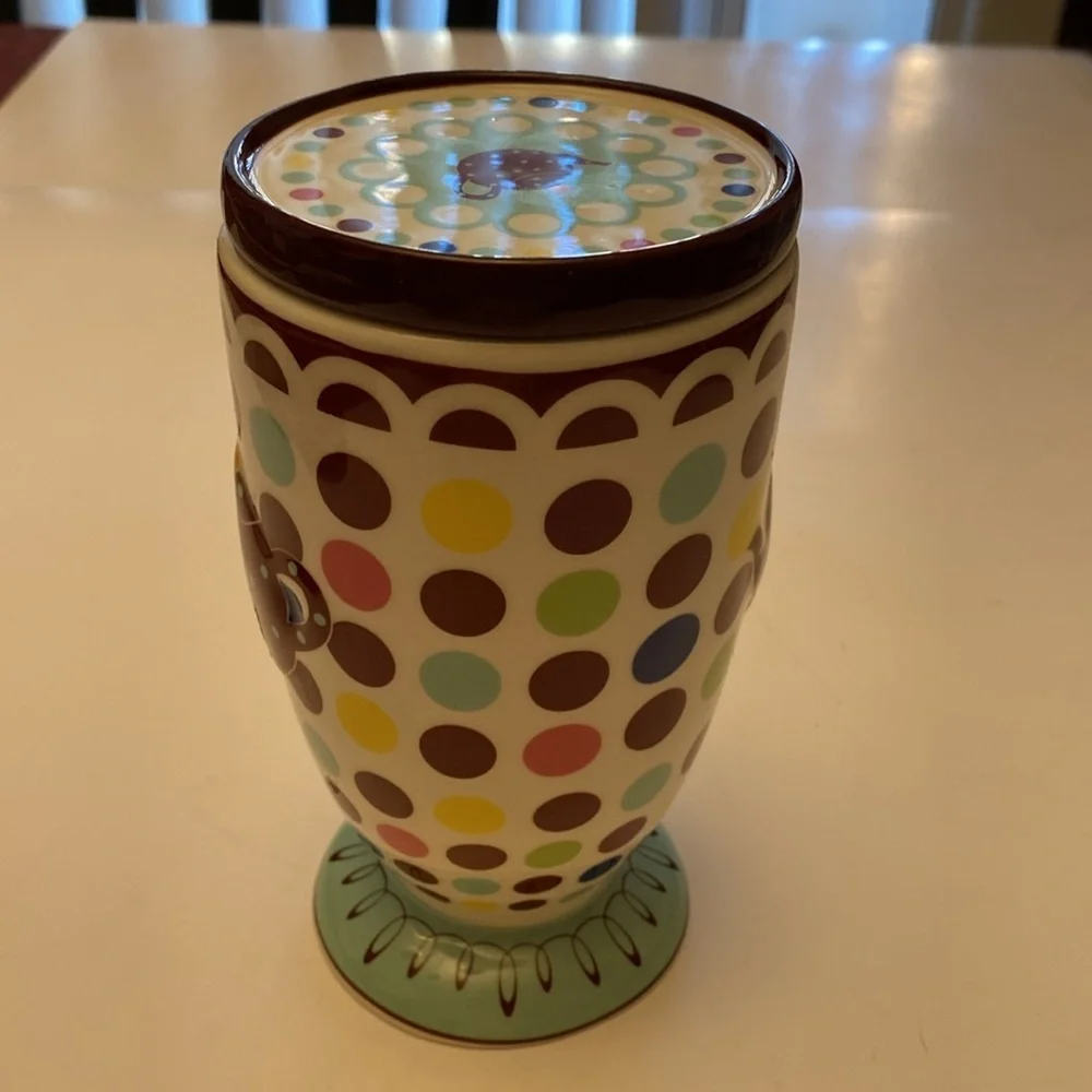 Gorham Polly Put the Kettle On Mug with Lid NWOT